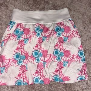 Puma Pink and Blue Floral Skater Skirt